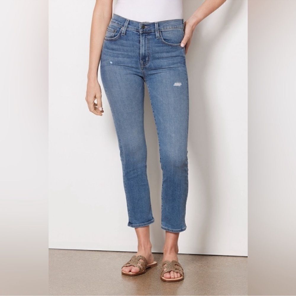 Edwin Anthropologie Elin Crop Straight Jeans Size 30